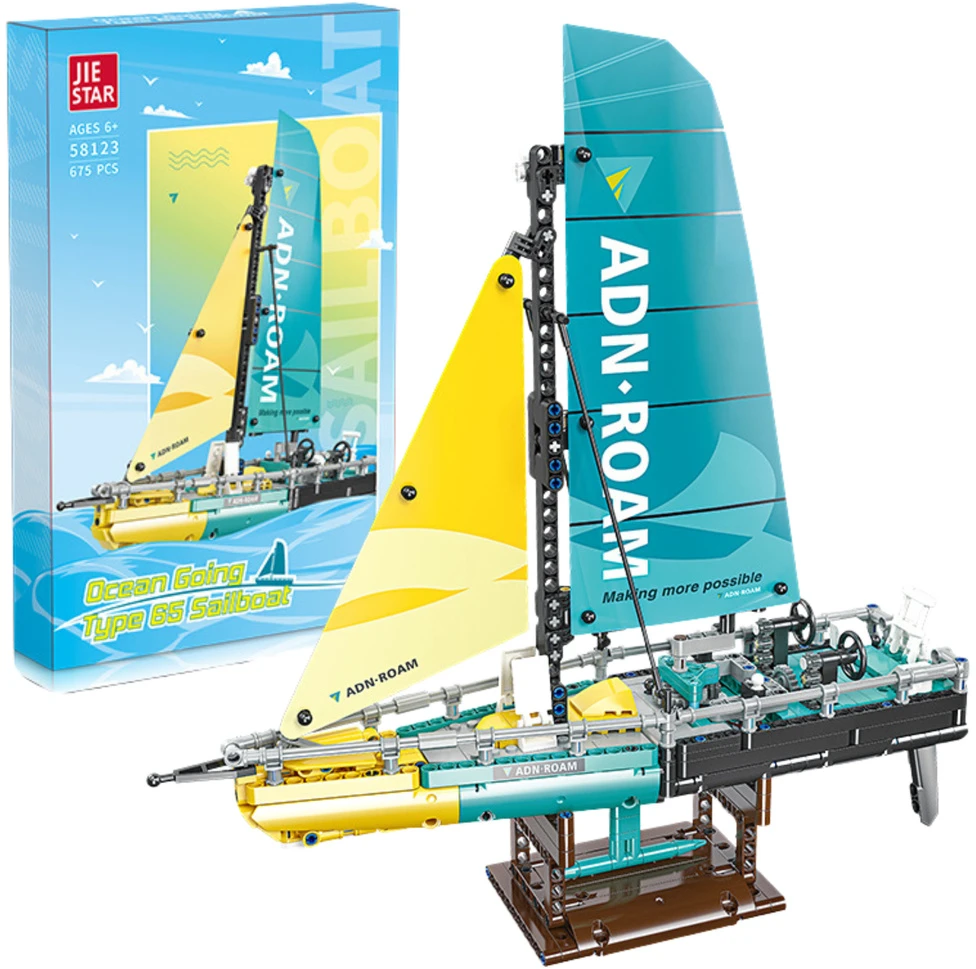 Lean Toys KONSTRUKCINIS RINKINYS – TYPE 65 BURIUOJANTIS LAIVAS (675 DETALĖS)