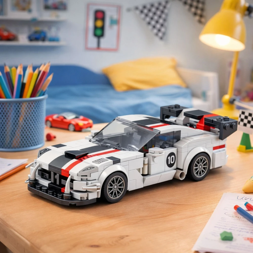 Lean Toys Konstravimo rinkinys VIPER lenktyninis automobilis 379 detalių