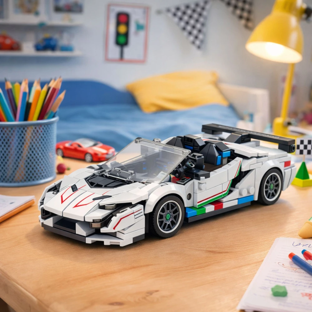 Lean Toys Konstruktoriaus rinkinys SVJ kabrioletas 348 detalių
