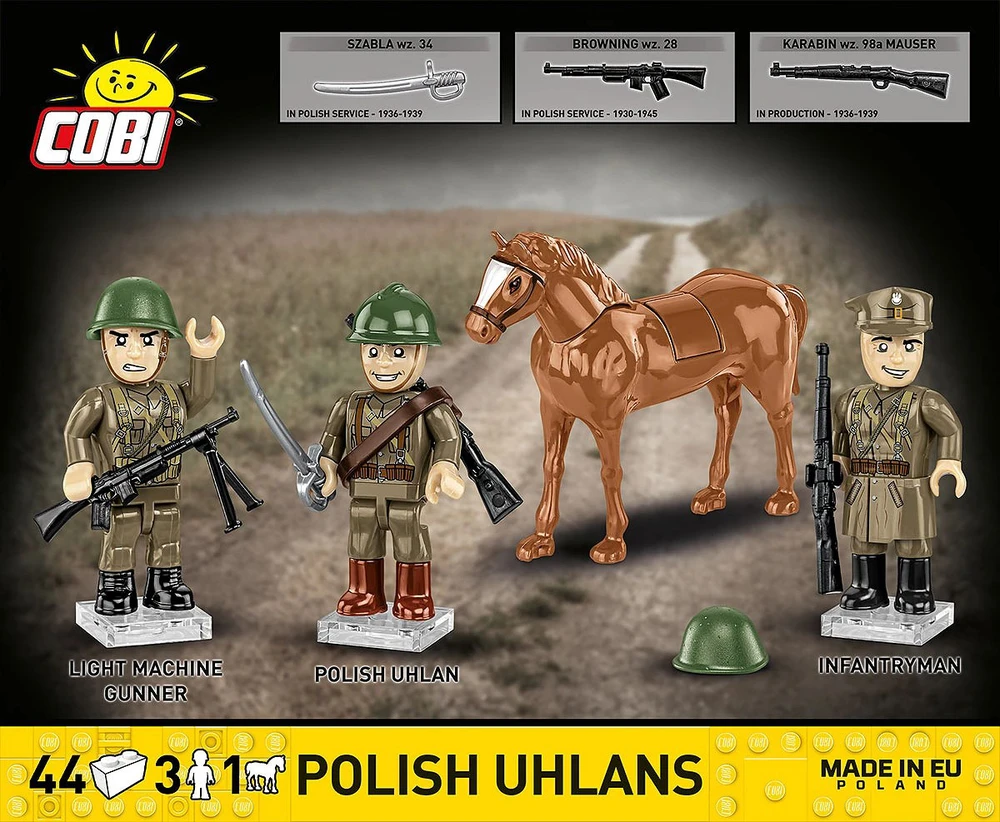 Cobi Klocki Lenkų ulonų komanda blokuoja 44 kadrus
