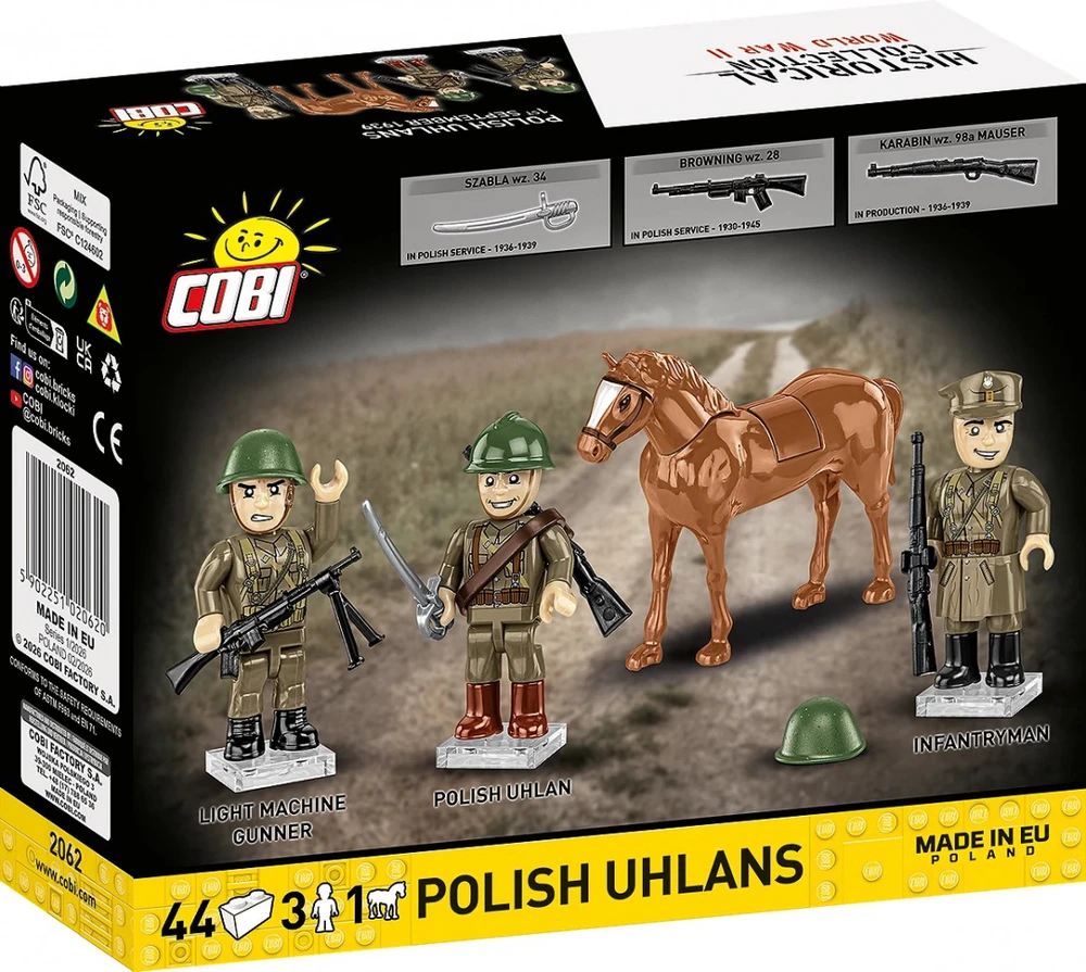 Cobi Klocki Lenkų ulonų komanda blokuoja 44 kadrus