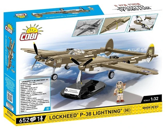 Cobi Klocki „Lockheed P-38H Lightning“ pagalvėlės