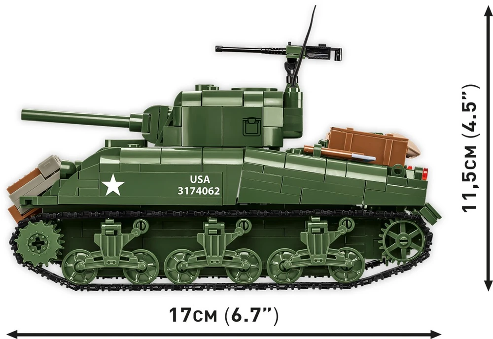 Cobi Klocki M4A1 Sherman 663 blokai
