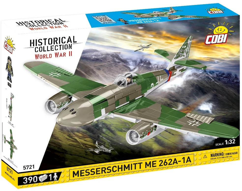 Cobi HC WWII 5721 Samolot Messerschmitt ME 262A-1A 390 kl.