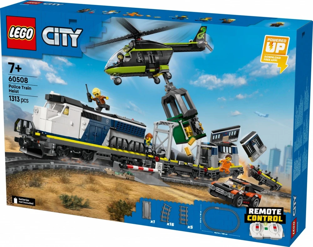 LEGO® Klocki Miesto kvartalai Policijos traukinio apiplėšimas 60508