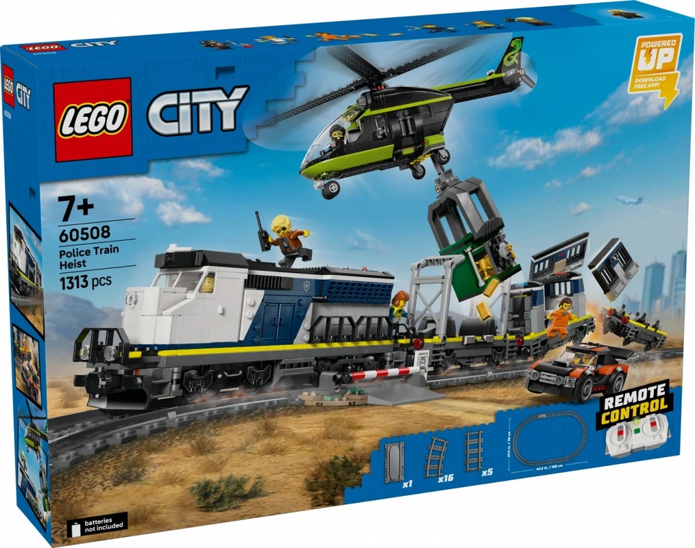 LEGO® Klocki Miesto kvartalai Policijos traukinio apiplėšimas 60508