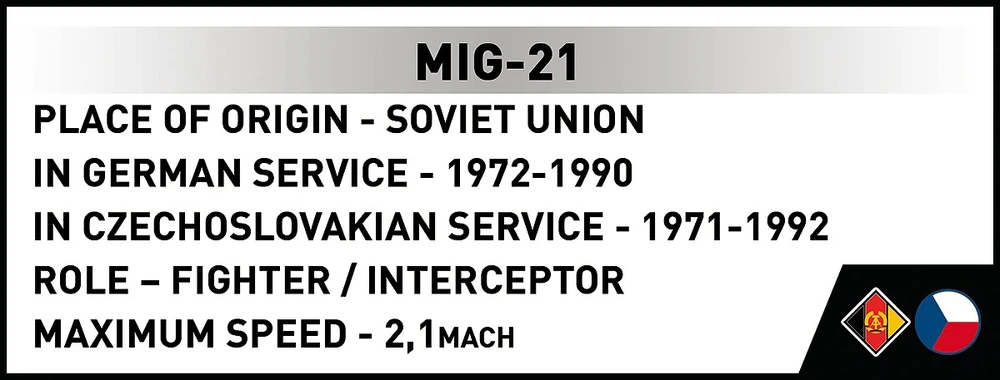 Cobi Klocki Mig 21 blokai 396 blokai