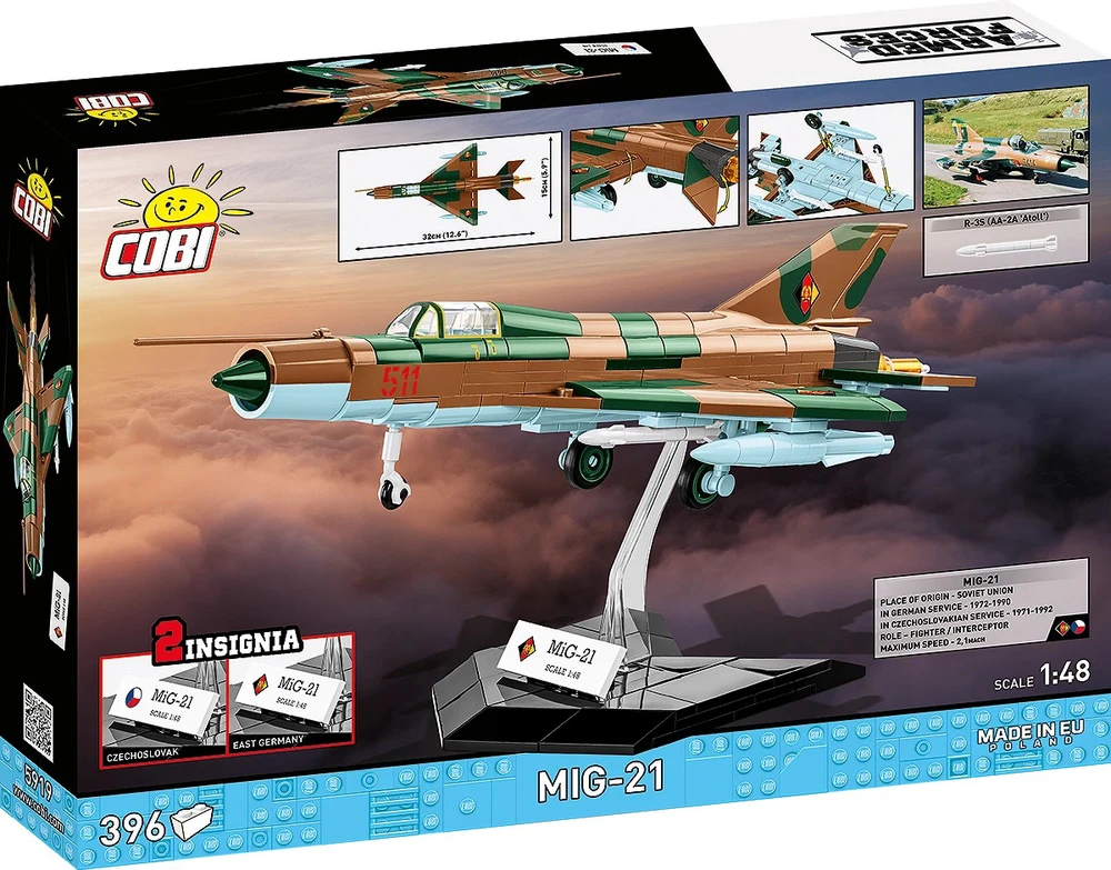 Cobi Klocki Mig 21 blokai 396 blokai