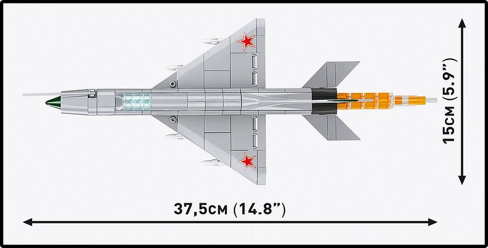 Cobi Klocki Mig-21 mf blokai 381 blokai