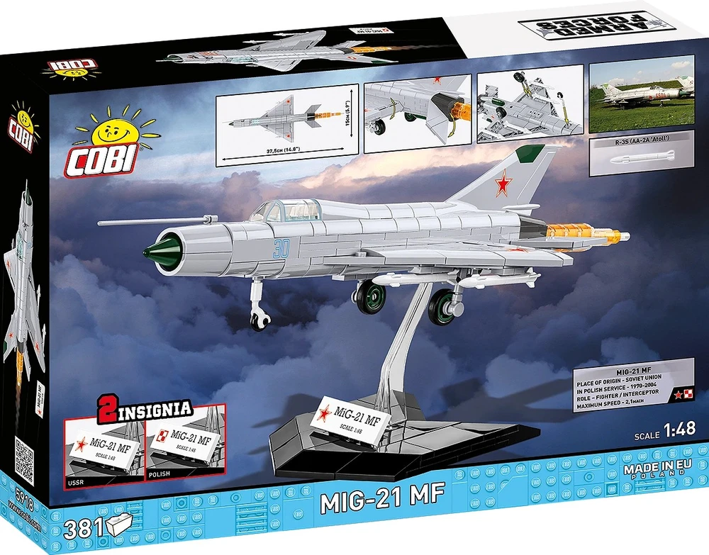 Cobi Klocki Mig-21 mf blokai 381 blokai
