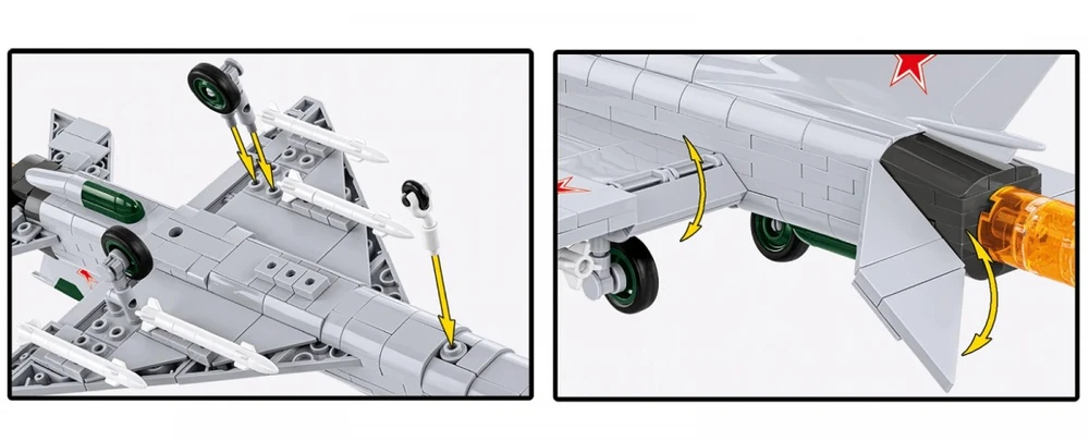 Cobi Klocki Mig-21 mf blokai 381 blokai