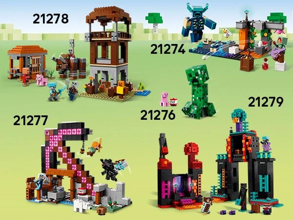 Klocki Minecraft blokeliai 21279 Enderman bokštas