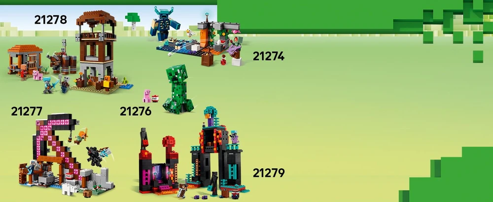 Klocki Minecraft blokeliai 21279 Enderman bokštas
