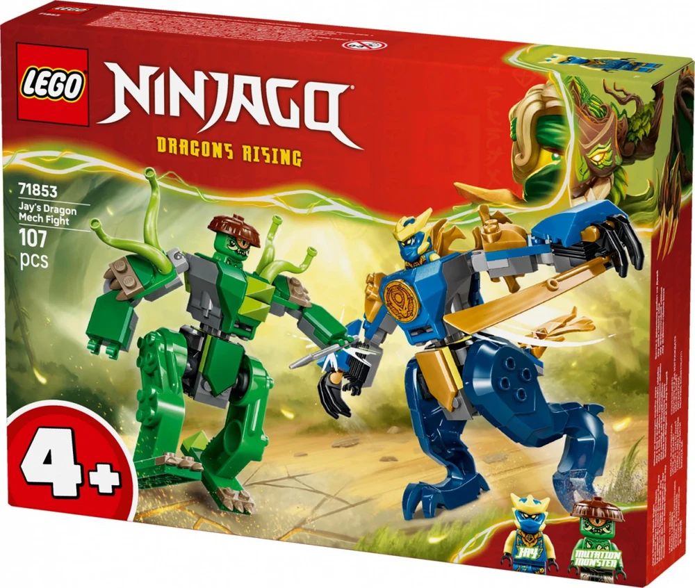 Klocki Ninjago 71853 Jay drakono roboto mūšis