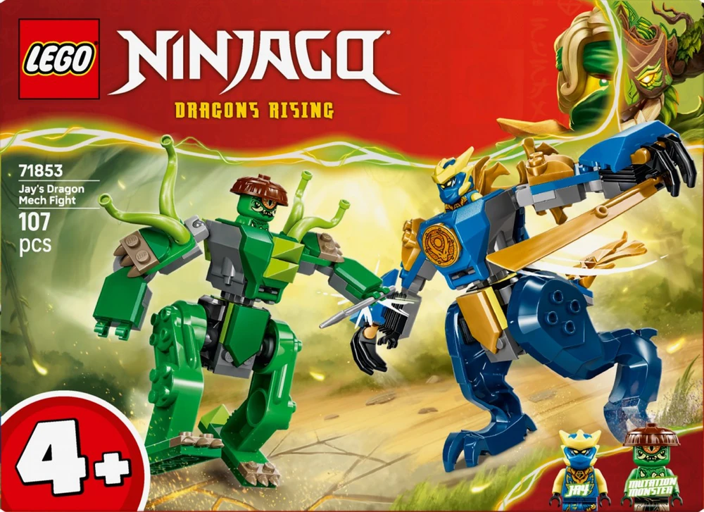 Klocki Ninjago 71853 Jay drakono roboto mūšis
