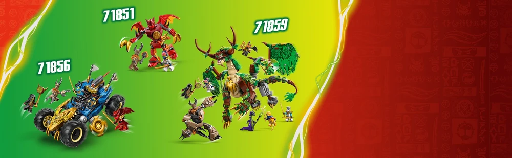 Klocki Ninjago 71857 Nindzių mūšis: Namelis medyje su transporto priemonėmis