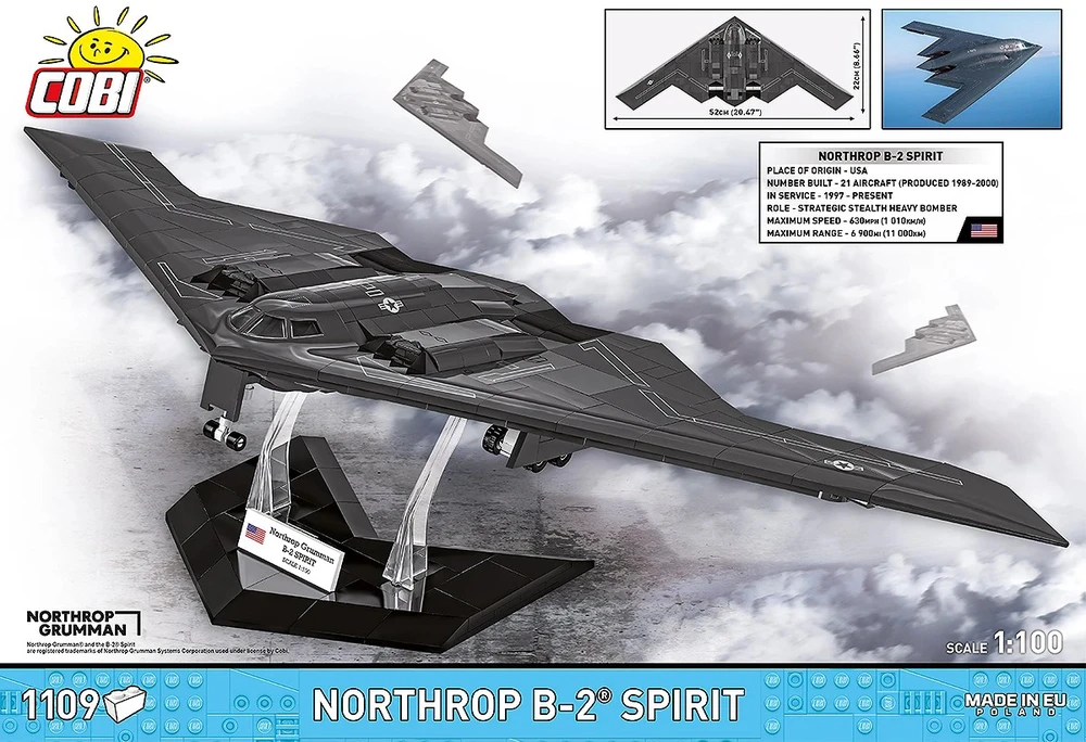 Cobi Klocki Northrop B-2 Spirit 1109 klocków