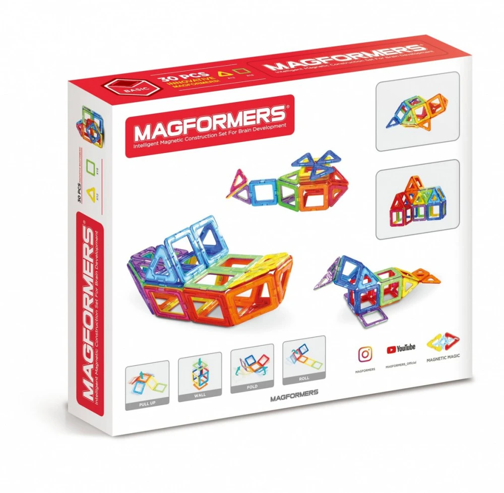 MAGFORMERS magnetinis rinkinys, 30 det.