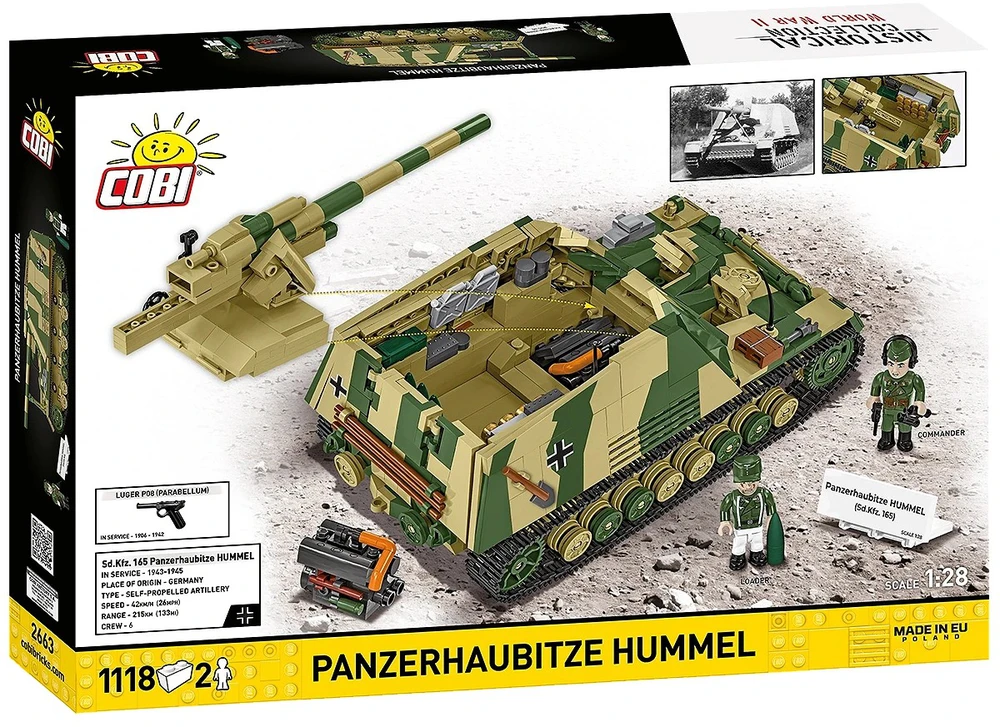Cobi Klocki Panzehaubitze hummel blokeliai 1118 blokelių