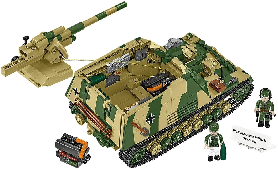 Cobi Klocki Panzehaubitze hummel blokeliai 1118 blokelių