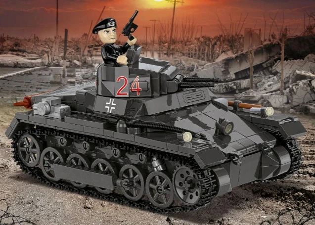 Cobi Klocki Panzer ir Ausf.B blokai 654 vienetai
