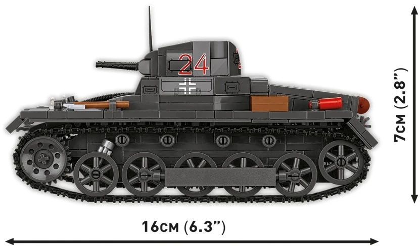Cobi Klocki Panzer ir Ausf.B blokai 654 vienetai