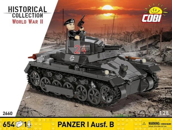Cobi Klocki Panzer ir Ausf.B blokai 654 vienetai