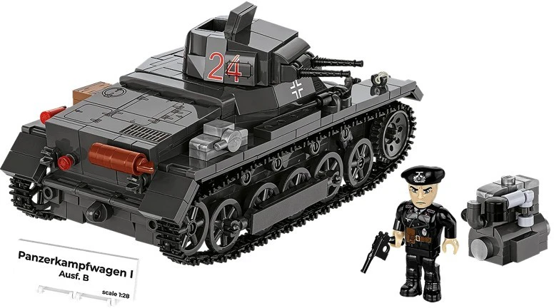 Cobi Klocki Panzer ir Ausf.B blokai 654 vienetai