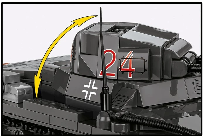 Cobi Klocki Panzer ir Ausf.B blokai 654 vienetai