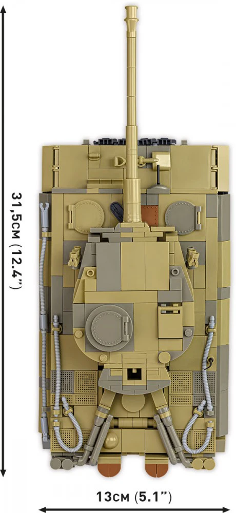 COBI konstruktorius Panzer VI Tiger 131, 1:28, 1275 detalių tankas
