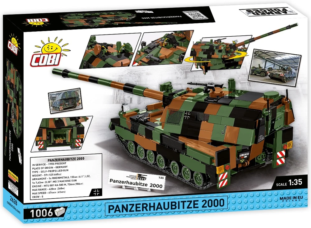 COBI Panzerhaubitze 2000 konstruktorius, 1:35, 1006 detalių