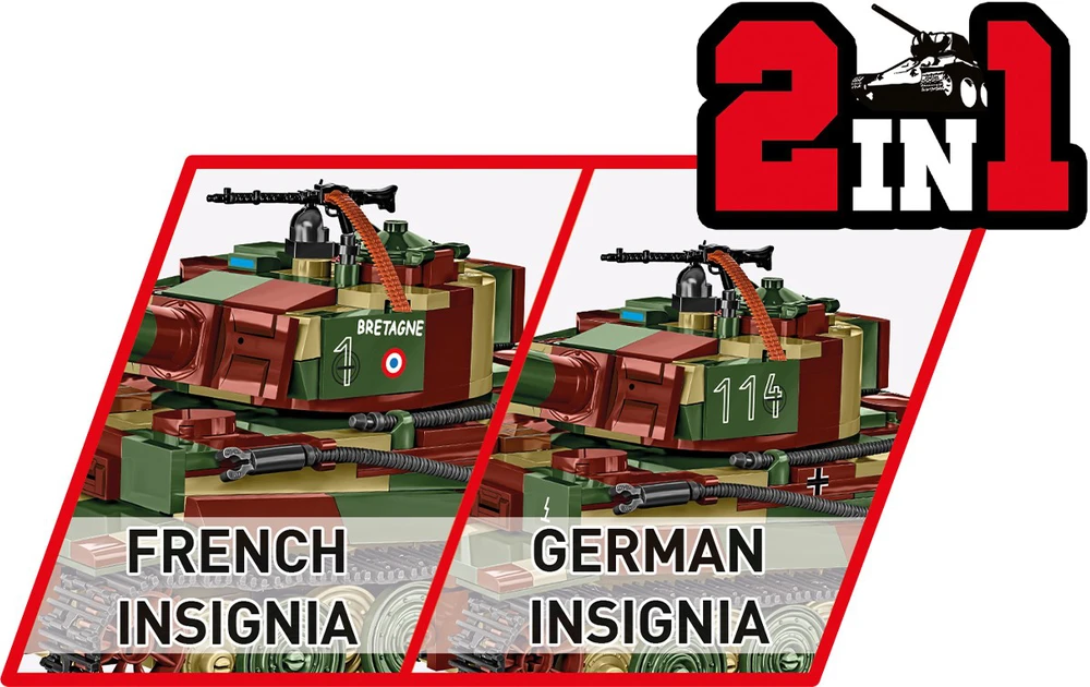 Cobi Klocki Pz.kpfw blokuoja vi tiger ausf. e 870 blokų