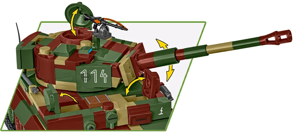 Cobi Klocki Pz.kpfw blokuoja vi tiger ausf. e 870 blokų