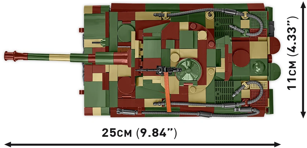 Cobi Klocki Pz.kpfw blokuoja vi tiger ausf. e 870 blokų