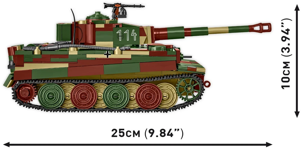 Cobi Klocki Pz.kpfw blokuoja vi tiger ausf. e 870 blokų
