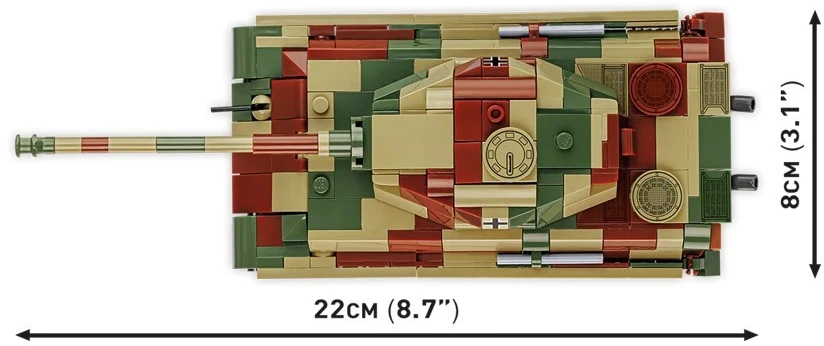 Cobi Klocki Pz.kpfw. vi b tiger ii konigstiger blokai