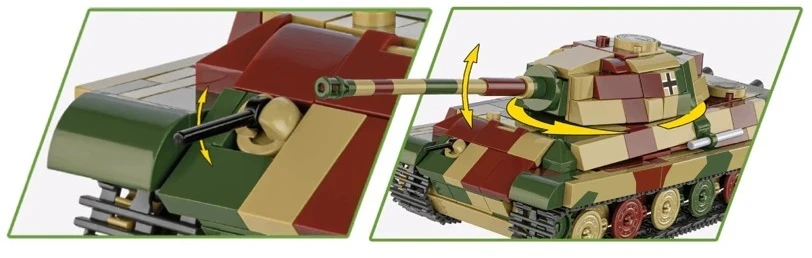 Cobi Klocki Pz.kpfw. vi b tiger ii konigstiger blokai