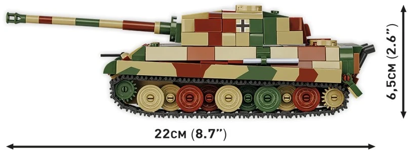 Cobi Klocki Pz.kpfw. vi b tiger ii konigstiger blokai