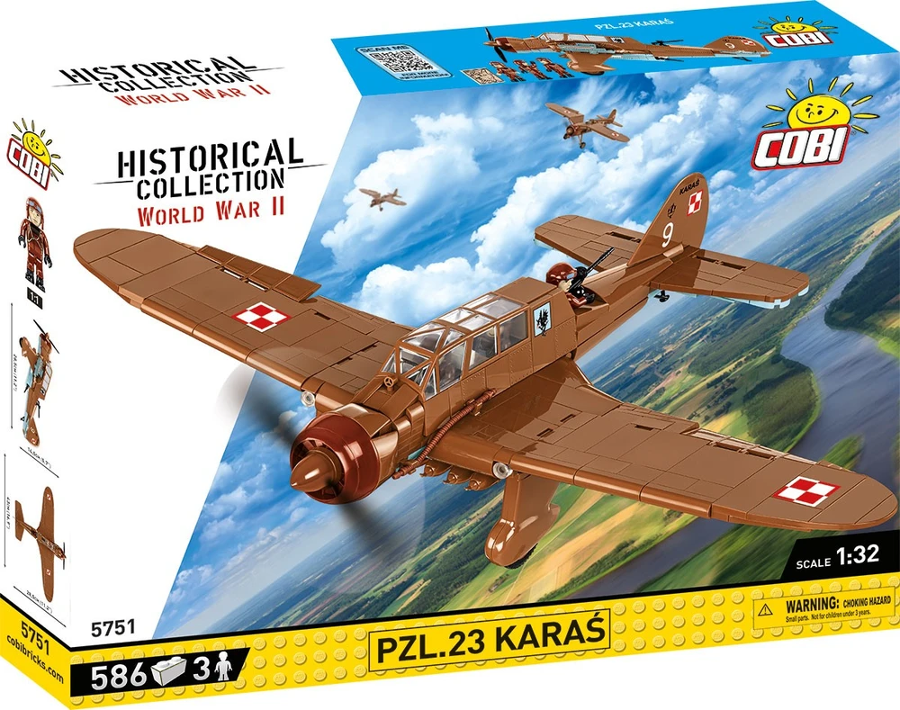 Cobi Klocki Pzl.23 kryžiuočių automobilių blokai