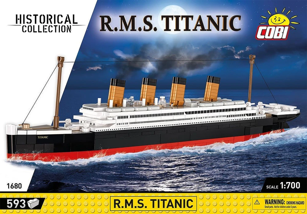 COBI blokelių konstruktorius RMS Titanic 1:700 – laivo modelis 7+