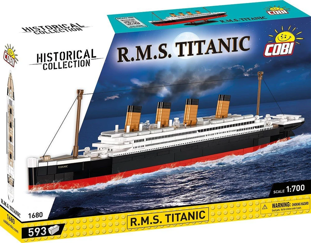 COBI blokelių konstruktorius RMS Titanic 1:700 – laivo modelis 7+