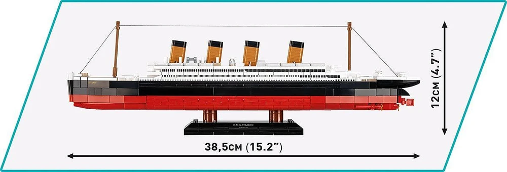 COBI blokelių konstruktorius RMS Titanic 1:700 – laivo modelis 7+