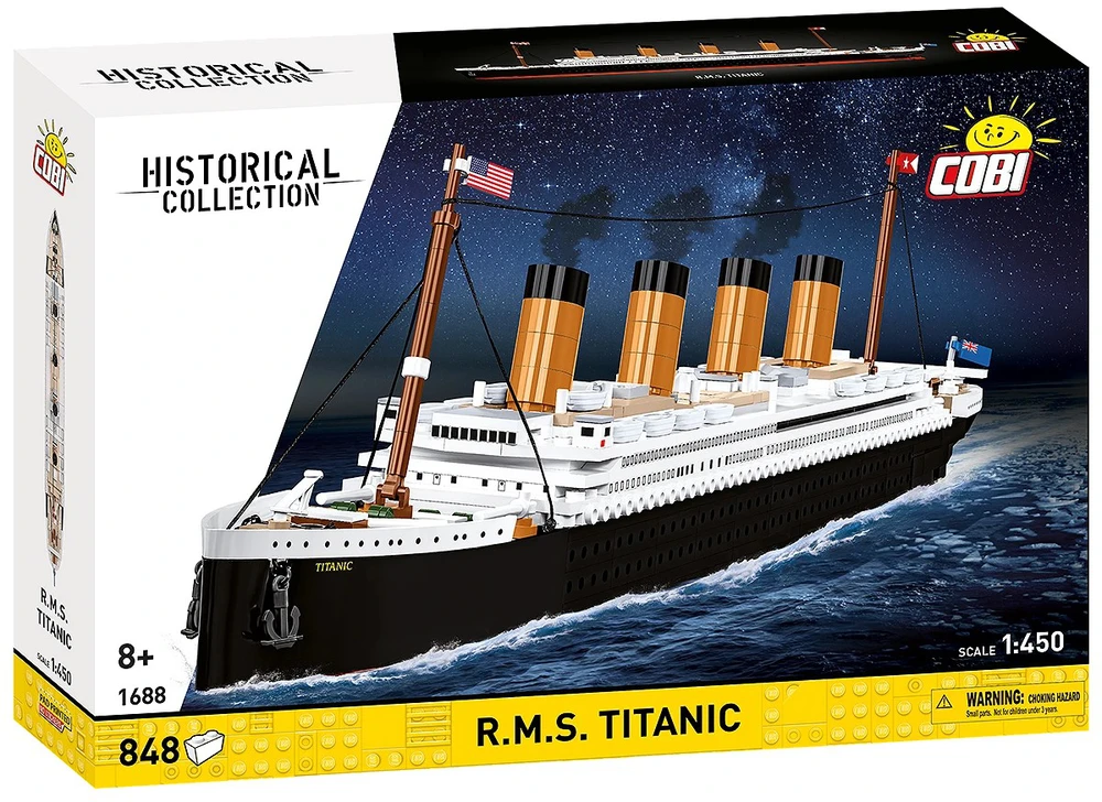 Cobi Klocki RMS Titaniko statybiniai blokeliai, 848 dalys