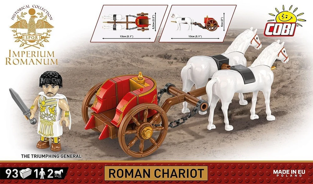Klocki Romos imperija – 93 kaladėlių vežimas
