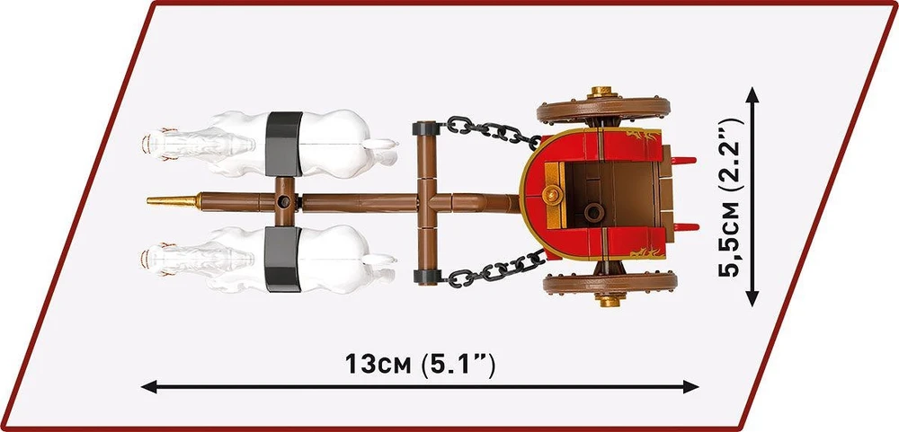 Klocki Romos imperija – 93 kaladėlių vežimas