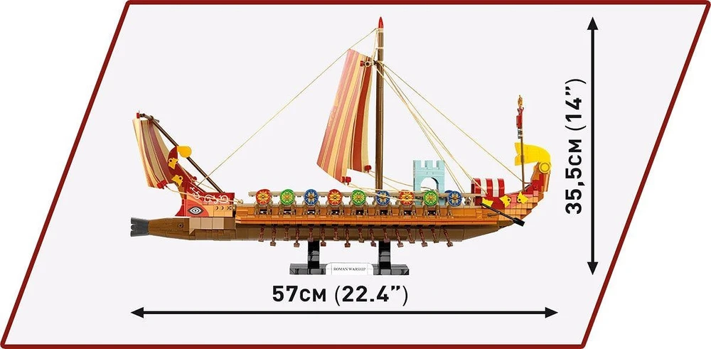Klocki Romos imperijos statybiniai kaladėlės - Karo laivo 1810 kaladėlės