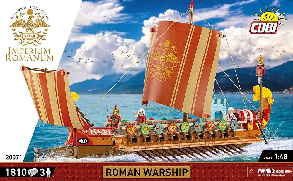 Klocki Romos imperijos statybiniai kaladėlės - Karo laivo 1810 kaladėlės