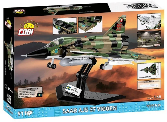Cobi Klocki „Saab AJS 37 Viggen 911“ blokai
