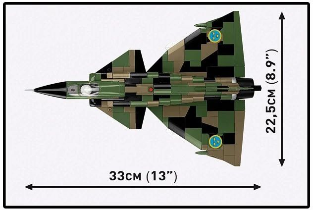 Cobi Klocki „Saab AJS 37 Viggen 911“ blokai