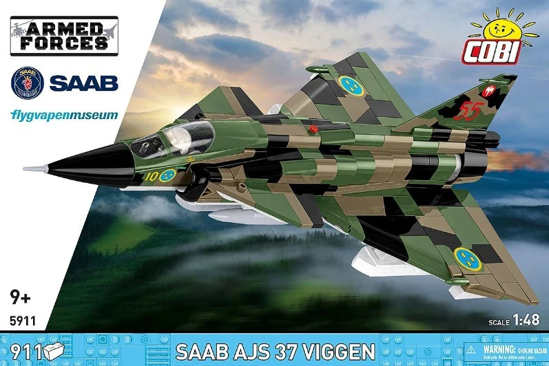 Cobi Klocki „Saab AJS 37 Viggen 911“ blokai